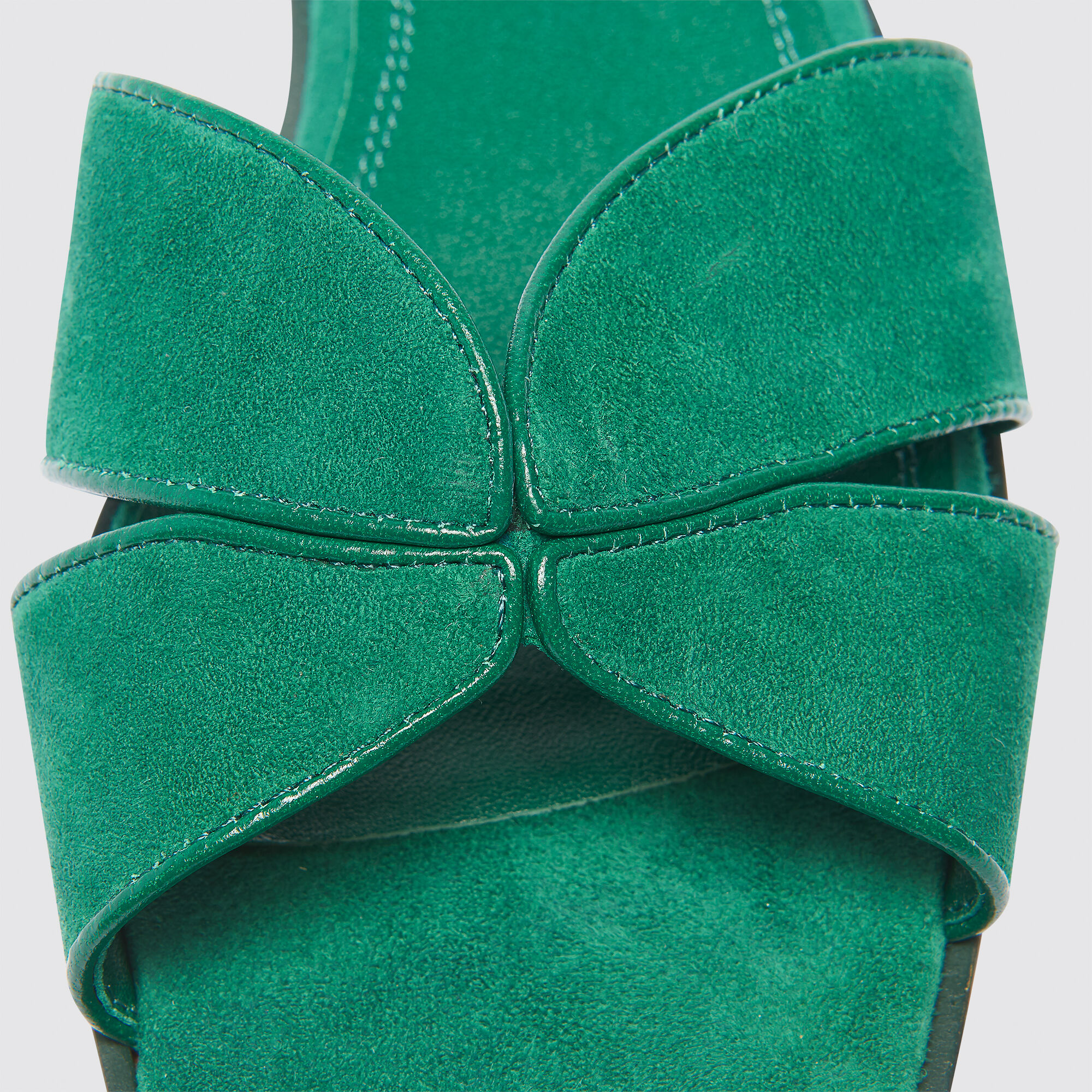 Flat leather crossover sandals | Sandro | Sandro Secondhand