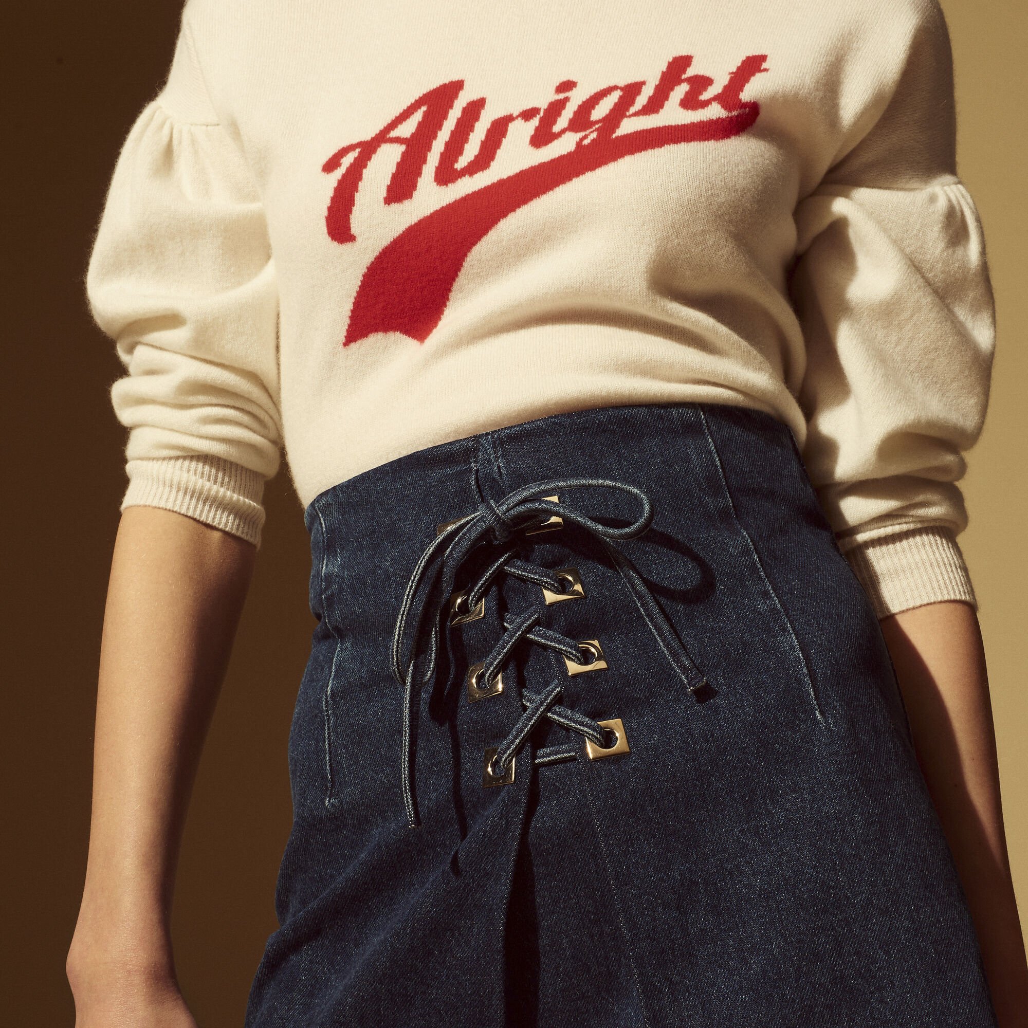Denim skirt with metallic details | Sandro | Sandro Secondhand
