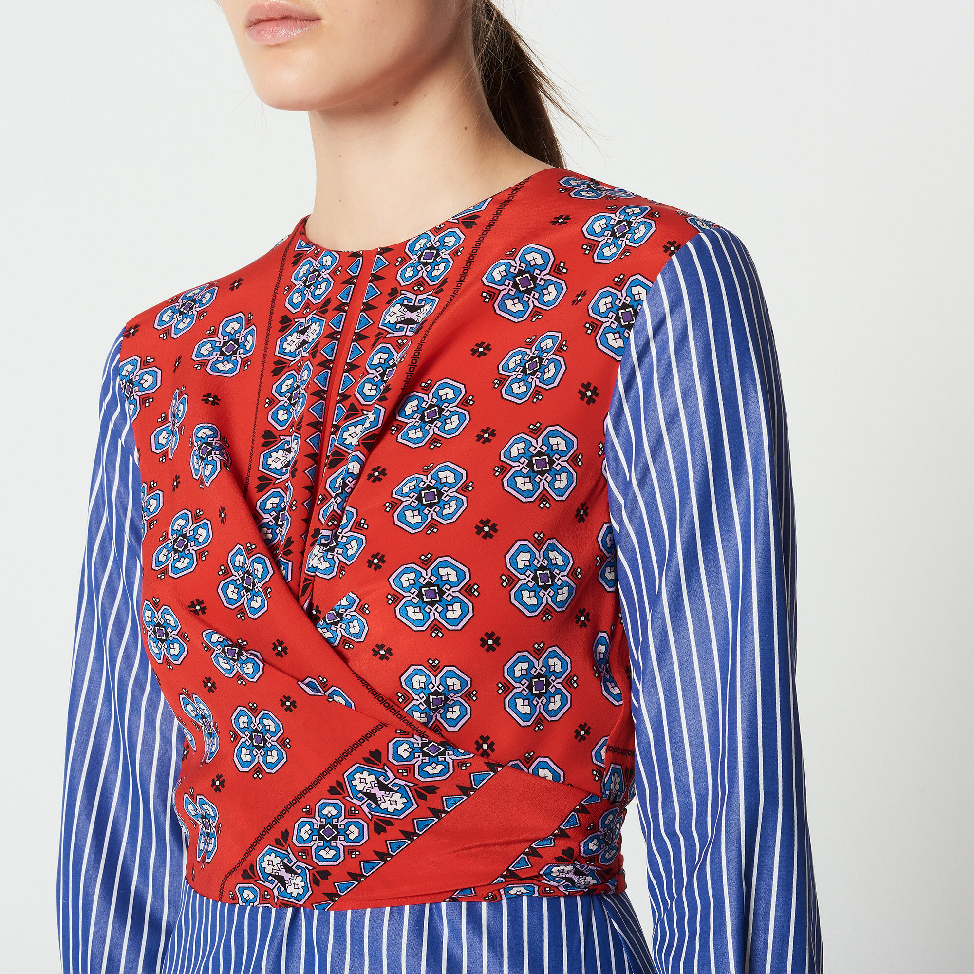 Striped dress with printed motifs | Sandro | Sandro Secondhand