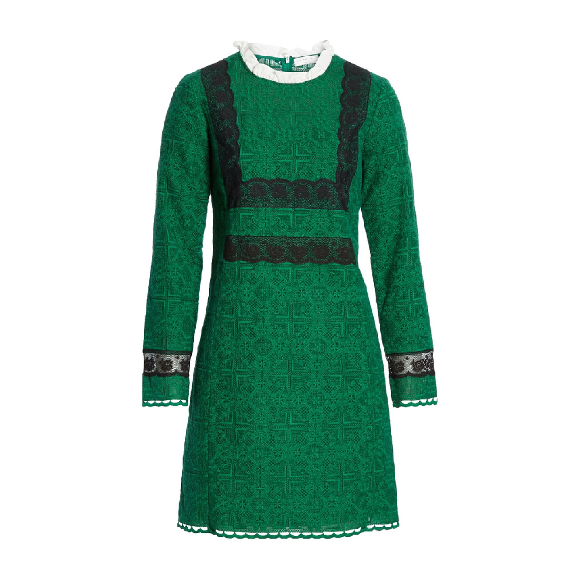 Short lace dress with ruffle collar Sandro Sandro Secondhand