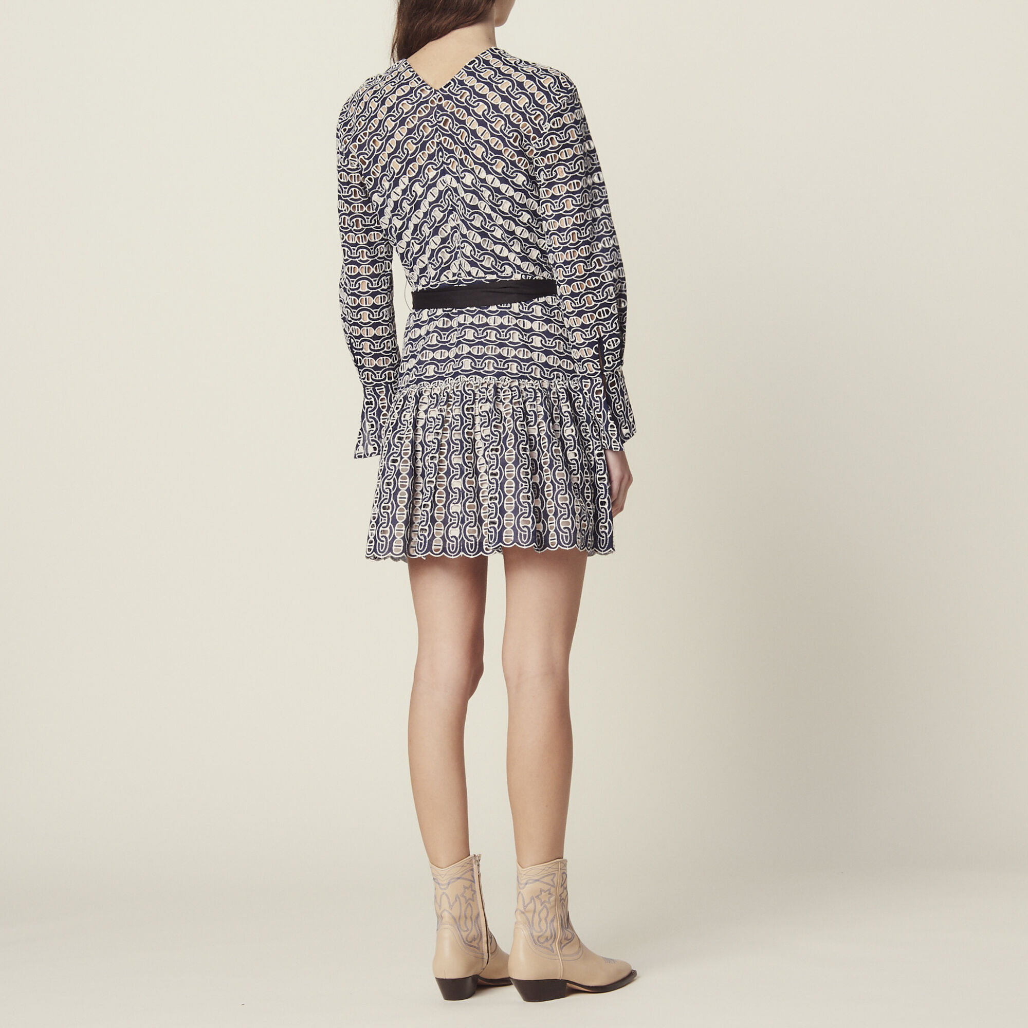 Sandro broderie deals anglaise dress
