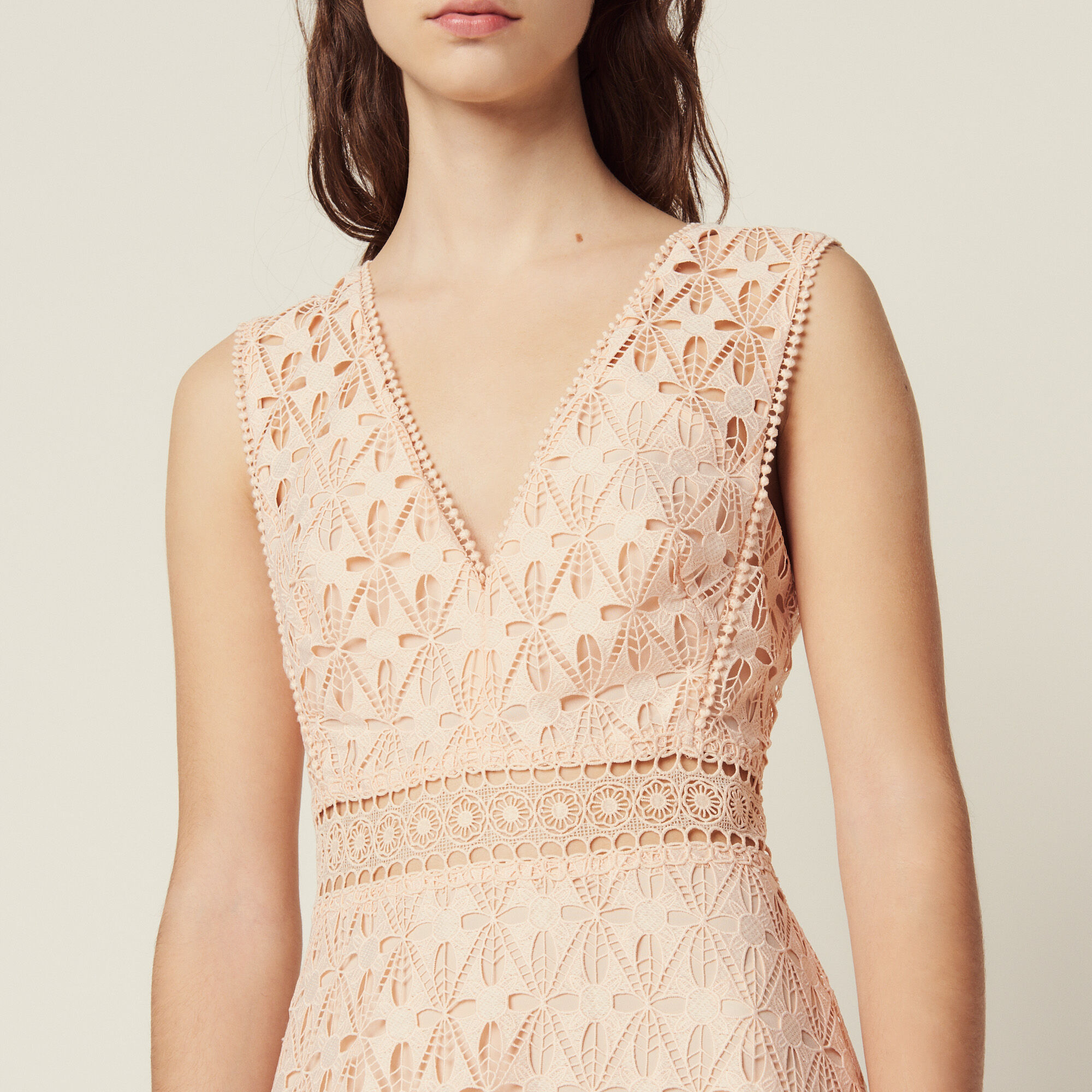 English guipure lace midi dress Sandro Sandro Secondhand
