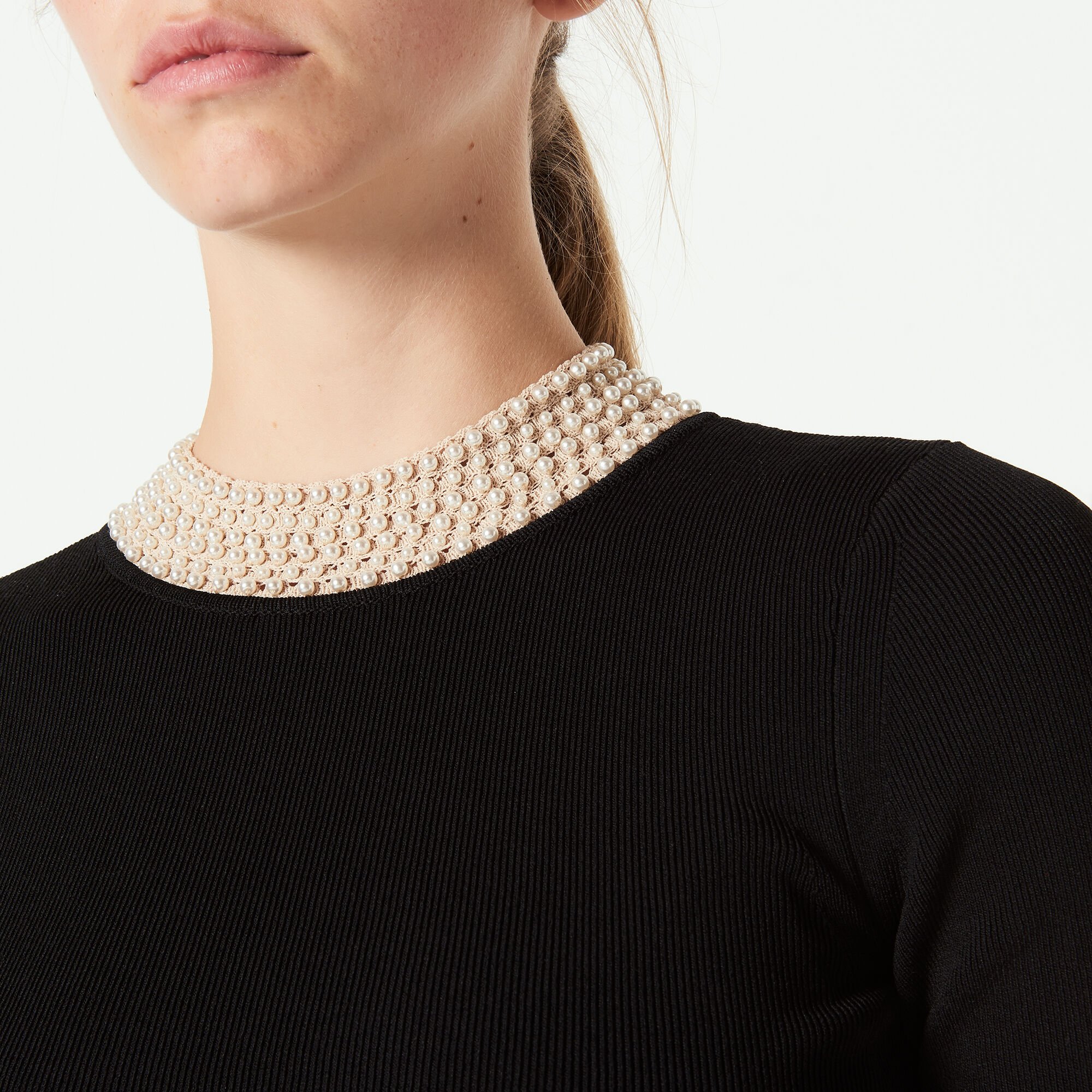 Short knit dress with jewelled collar | Sandro | Sandro Secondhand