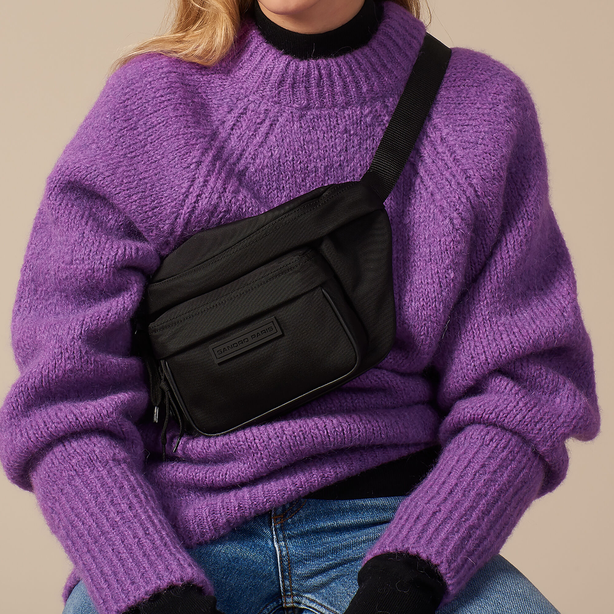 Oversized mohair blend sweater Sandro Sandro Secondhand