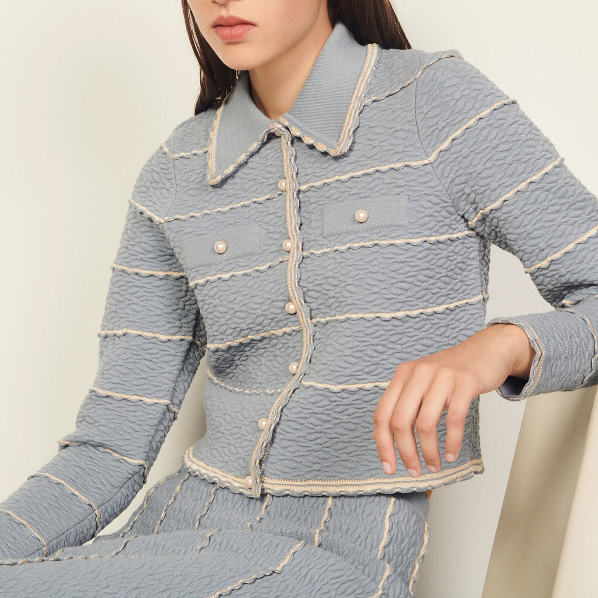Short jacket style coatigan Sandro Sandro Secondhand