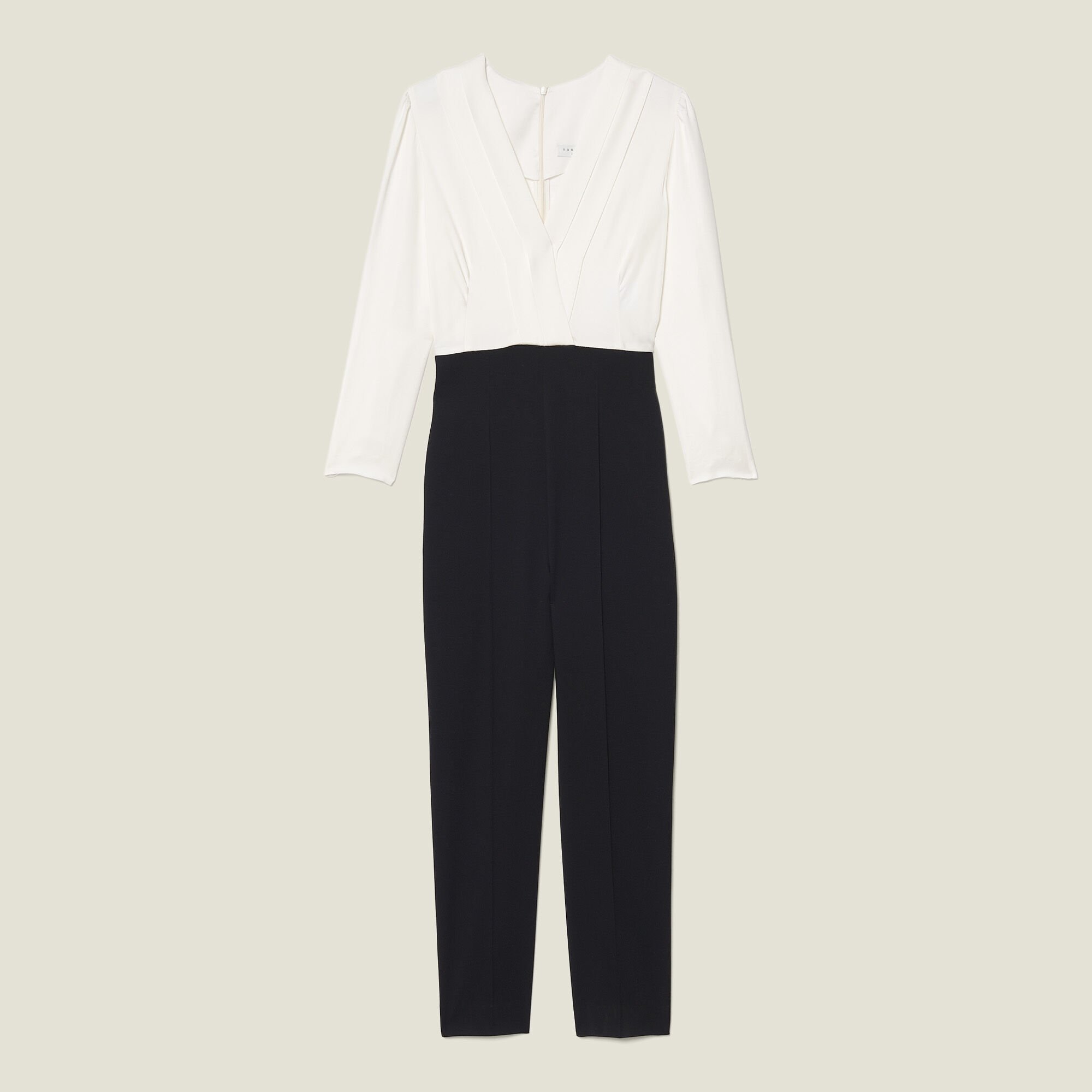 Dual material jumpsuit | Sandro | Sandro Secondhand