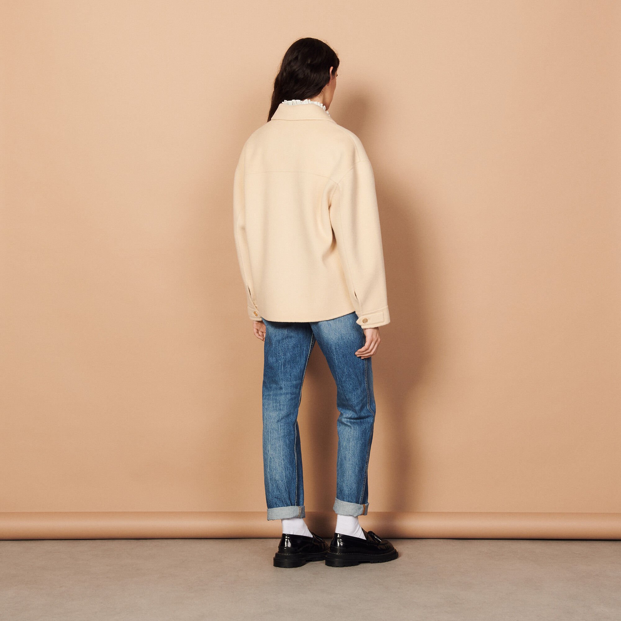 SANDRO ニットジャケット Knit jacket blue for Men | Sandro Paris