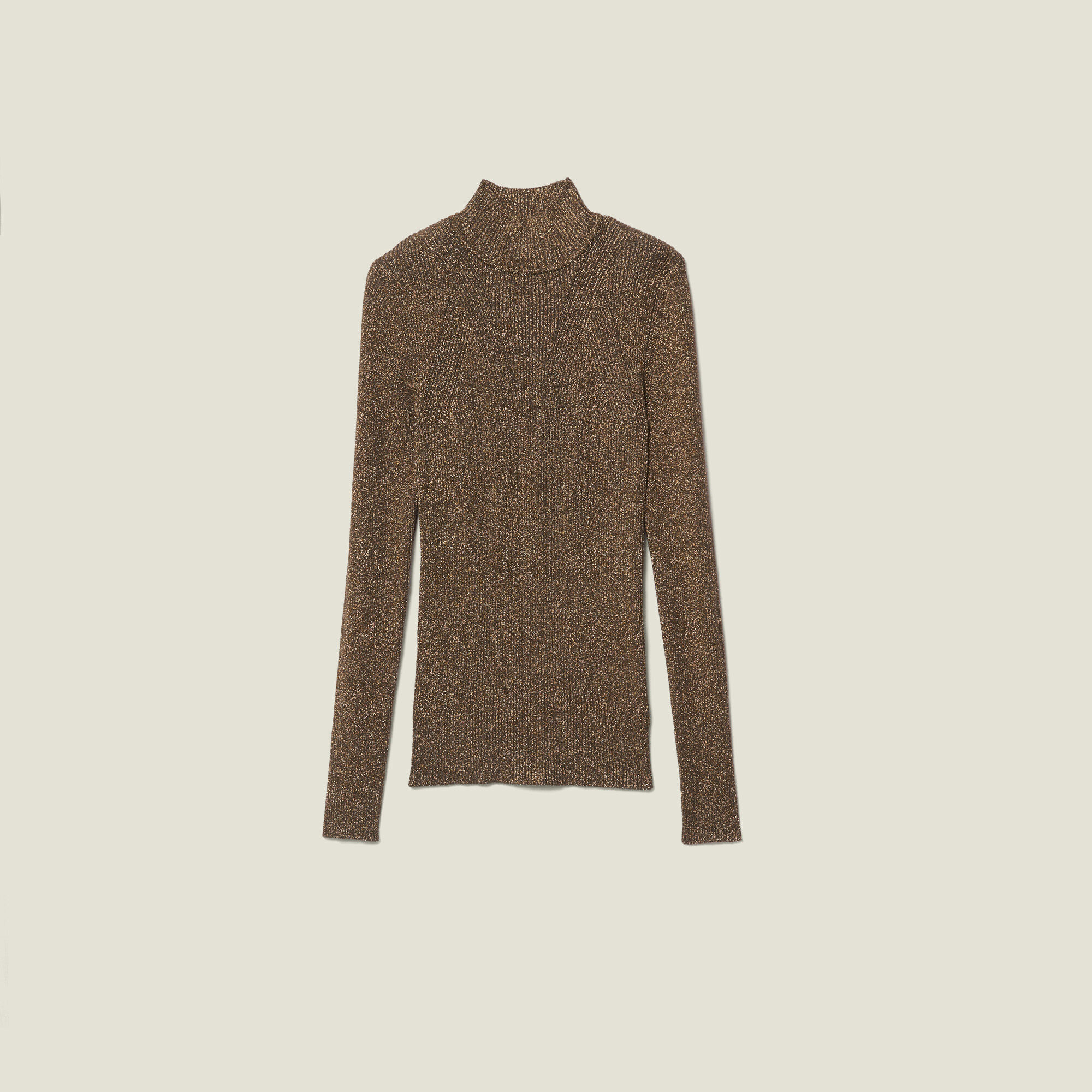 Lurex ribbed knit sweater | Sandro | Sandro Secondhand