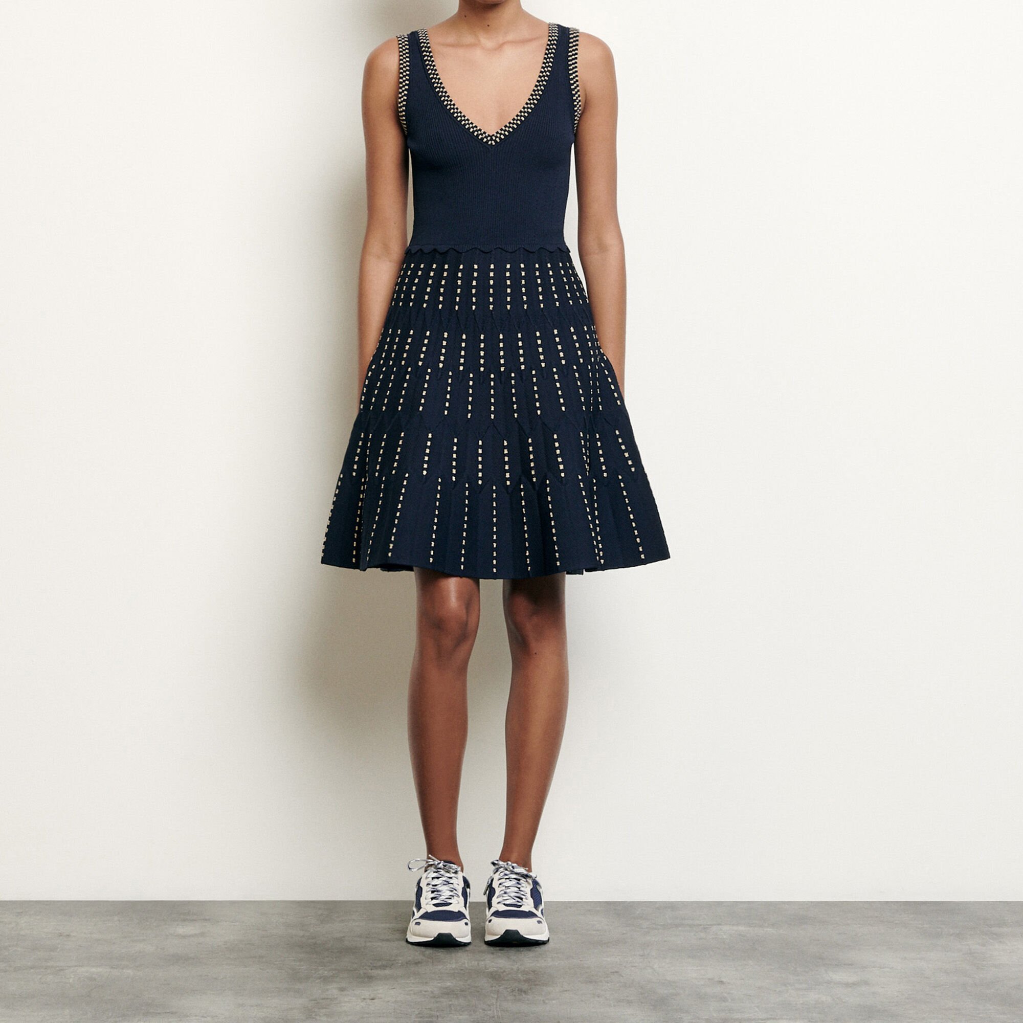 Sandro navy dress outlet
