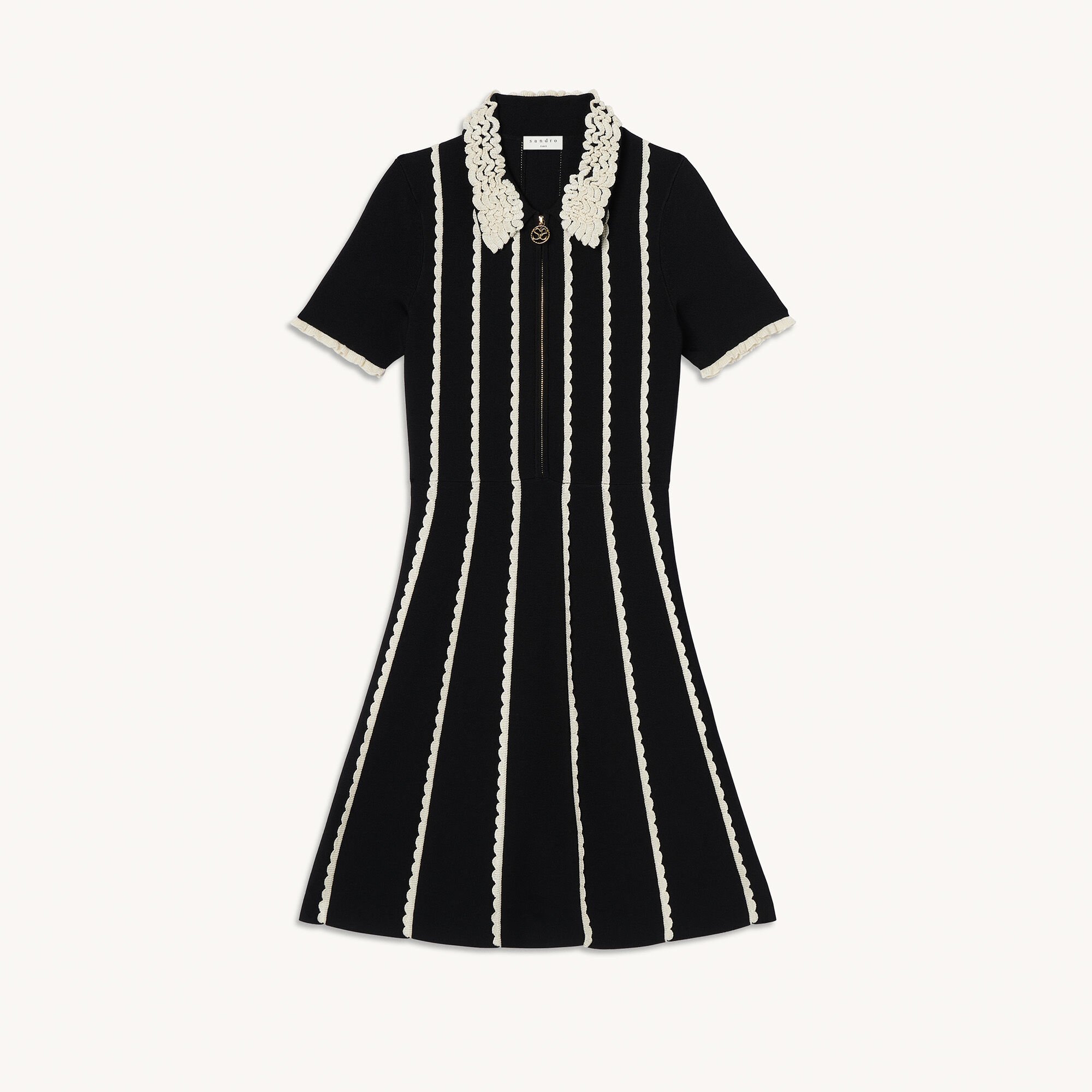 Two-tone knit dress | Sandro | Sandro Secondhand