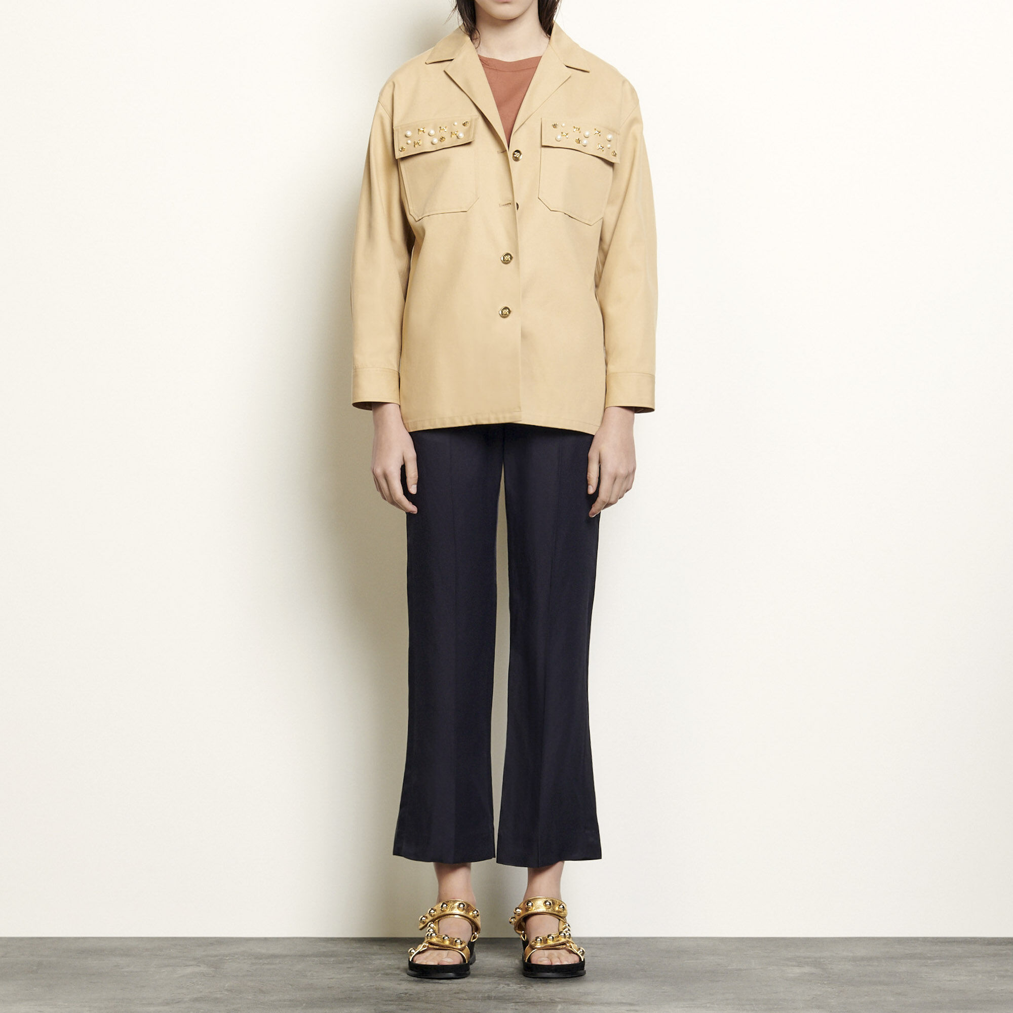 Embellished shirt jacket | Sandro | Sandro Secondhand