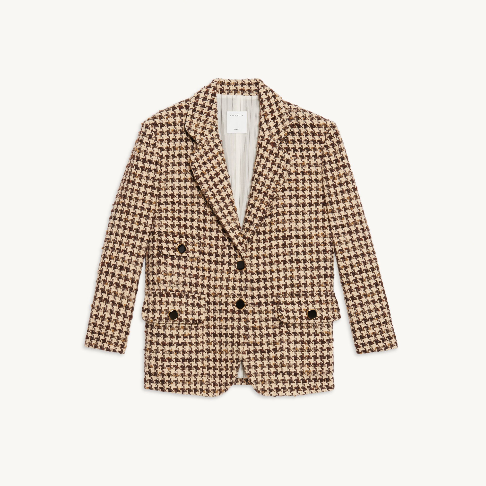 Sandro houndstooth blazer online