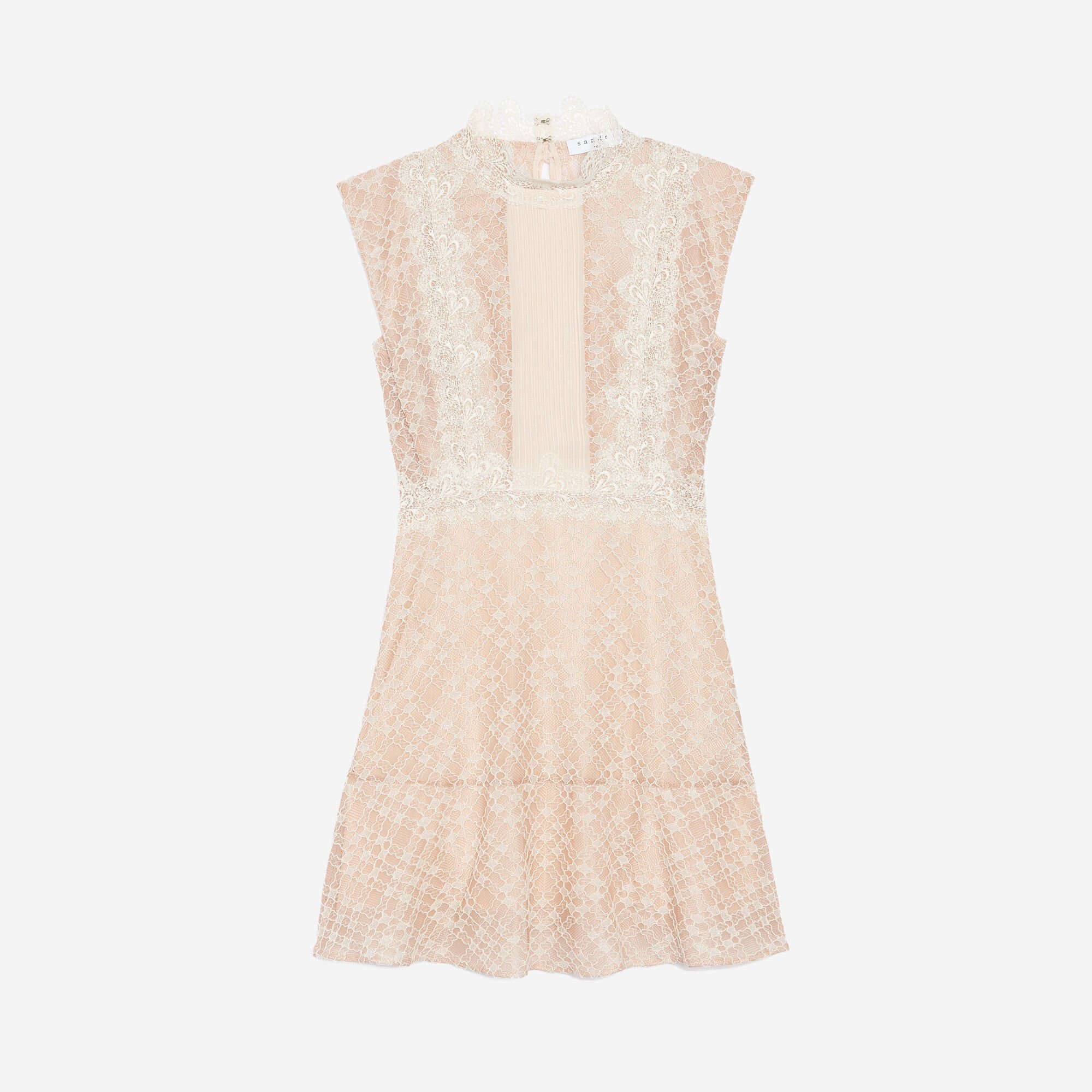 High neck lace dress | Sandro | Sandro Secondhand