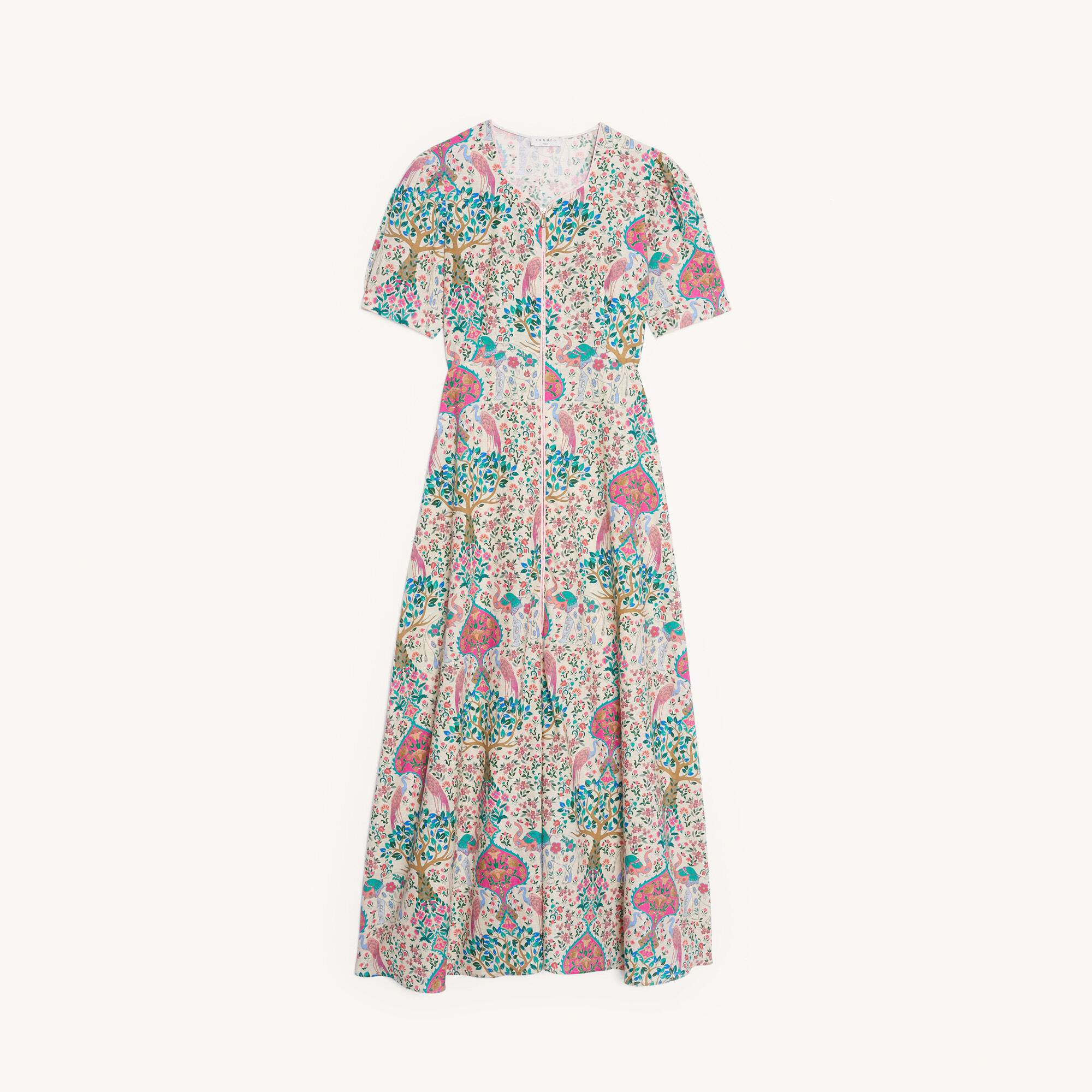 Long printed dress Sandro Sandro Secondhand